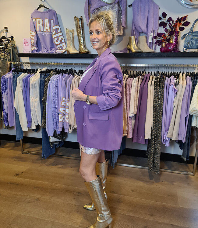 Azzurro Oversized Blazer Paars