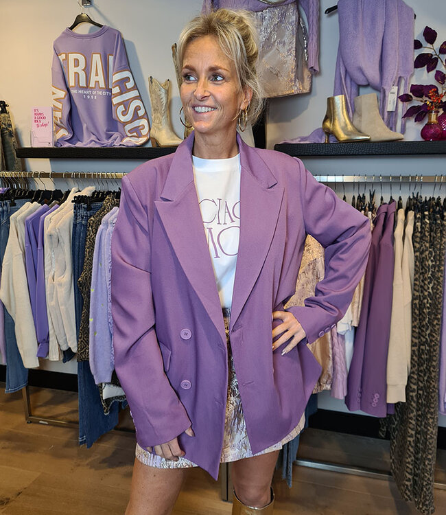 Azzurro Oversized Blazer Paars