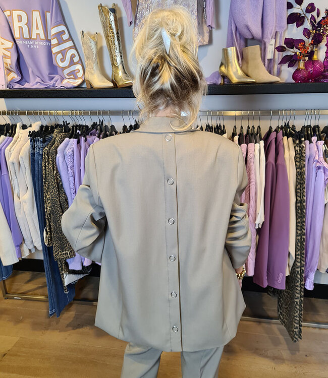 Ambika Blazer Drukkers Taupe