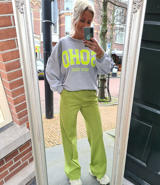 Azzurro Comfy Pantalon Groen