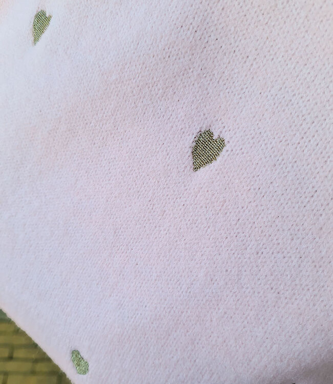 Knit Top met Hartjes Roze