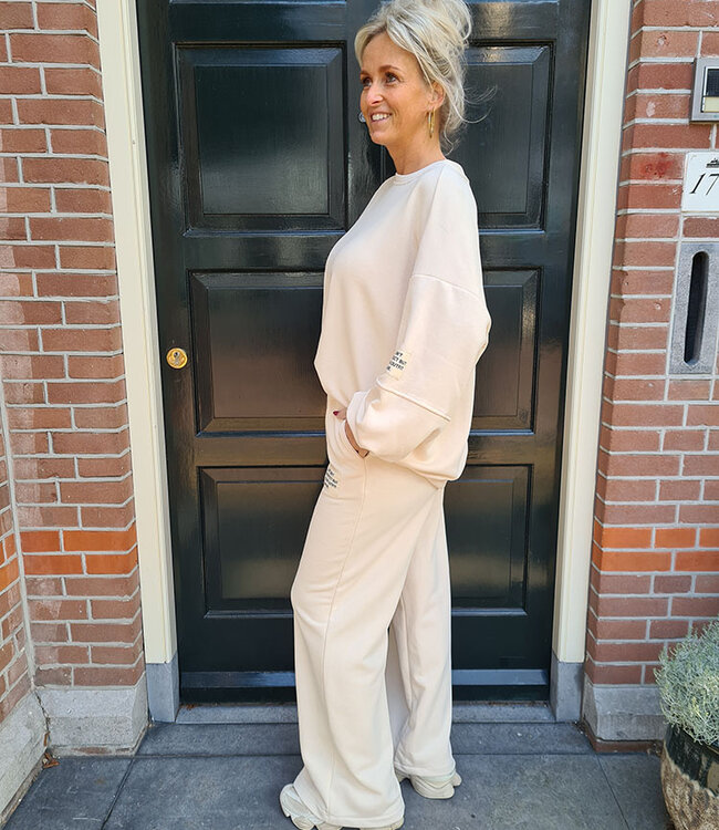 Comfyset Straight Broek Crème