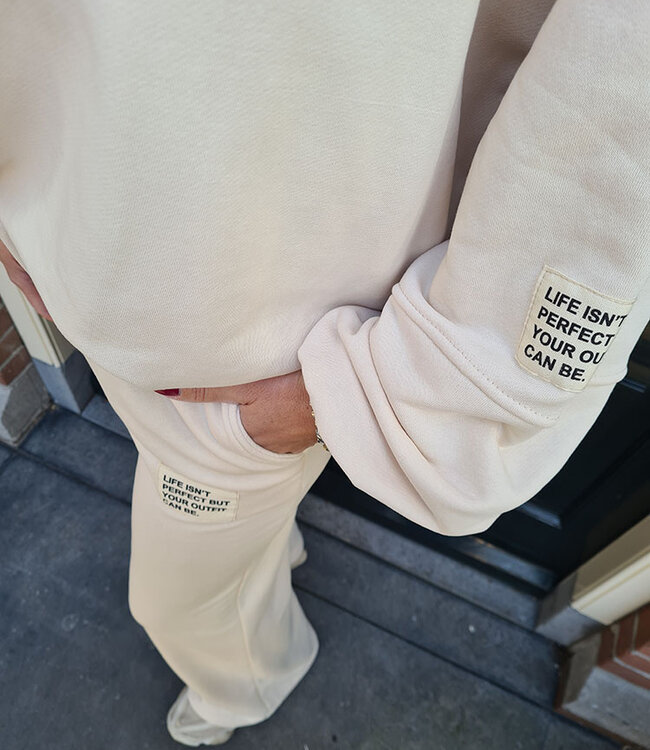 Comfyset Straight Broek Crème