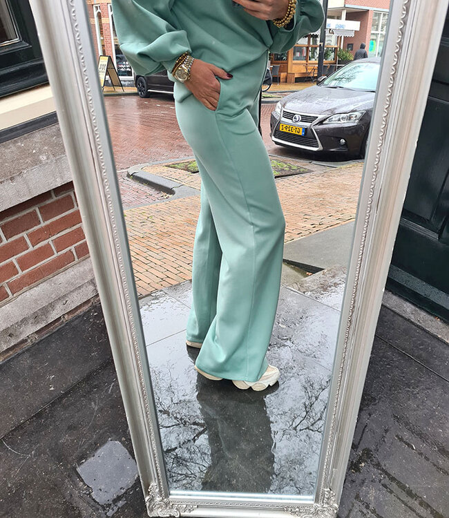 Azzurro Comfy Soft Broek Mint