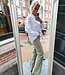 Azzurro Basic Witte Blouse Gouden Hartjes