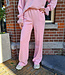 Azzurro Wijde Pijp Jogger Naad Roze