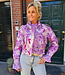 Ambika Silky Jacket Flower Paars