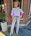Azzurro Tee Giants Lila/Limegroen