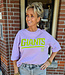 Azzurro Tee Giants Lila/Limegroen