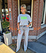 Ambika Tee Bisous Grijs/Felgroen