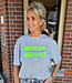 Ambika Tee Bisous Grijs/Felgroen