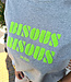 Ambika Tee Bisous Grijs/Felgroen