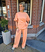 Comfyset 2-delig met Strikdetail Peach