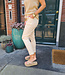 Comfy Zijdelook Jogger Crème