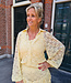 Kanten Ballonmouw Blouse Geel