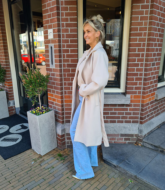 Trenchcoat Vilted Crème