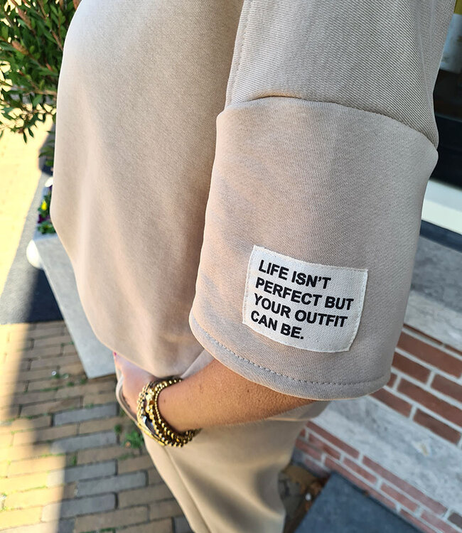 Comfyset 2-delig Embleem Taupe