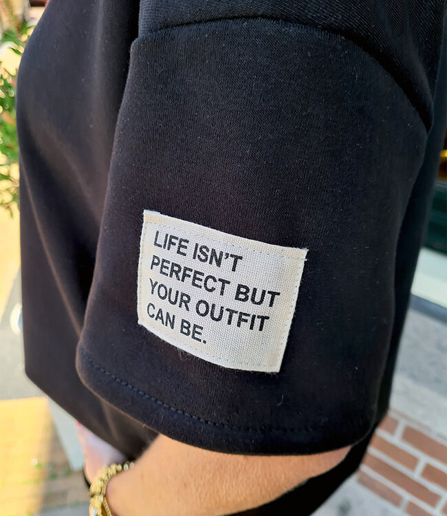 Comfyset 2-delig Embleem Zwart