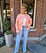 Bomber Floral Oranje/Roze