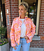 Bomber Floral Oranje/Roze