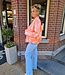 Bomber Floral Oranje/Roze