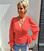 Azzurro Wikkelblouse Koraal