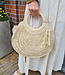 Gevlochten Bag Rond Beige