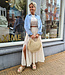 Gevlochten Bag Rond Beige