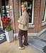 Azzurro Bruin motief Blouse KM