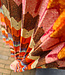 Halter Plissé Jurk Multi Oranje