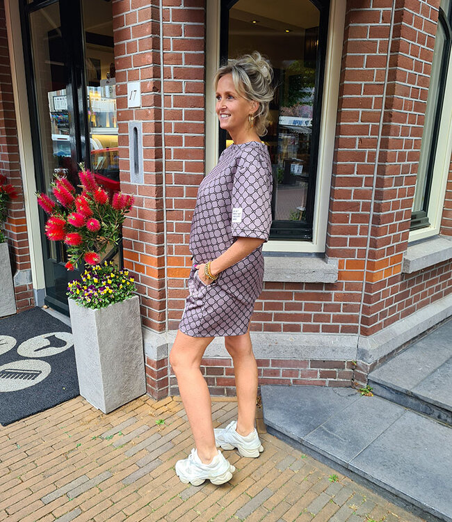 2-delige Comfyset Motief Taupe