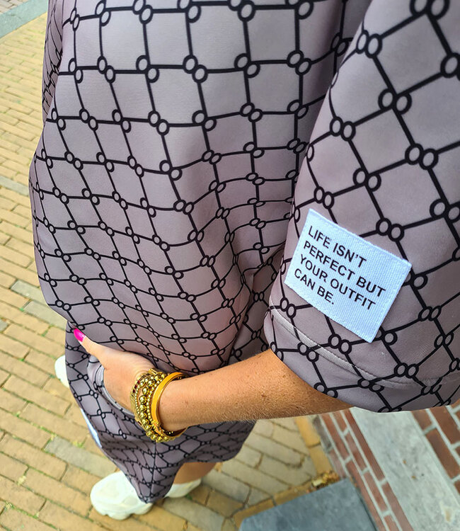 2-delige Comfyset Motief Taupe