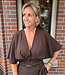 Ambika Short Top Vhals Donkerbruin