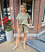 2-delige Comfyset Vhals Embleem Short Army Groen