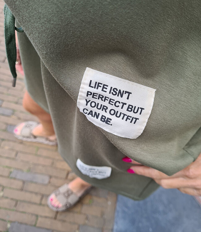 2-delige Comfyset Vhals Embleem Short Army Groen