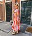Lange Jurk Lila/Roze/Rood