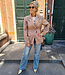 Ambika Oversized Blazer Getailleerd Taupe