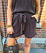 Plissé Short Shimmer Bruin