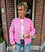 Azzurro Gewatteerde Bomber Hartjes Roze