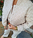 Azzurro Gewatteerde Bomber Hartjes Beige
