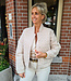 Azzurro Gewatteerde Bomber Hartjes Beige