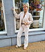 Azzurro Gewatteerde Bomber Hartjes Beige