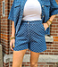 Azzurro Short Jeans Blauw motief