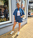 Azzurro Short Jeans Blauw motief