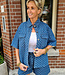 Azzurro Jeans Blauw motief Blouse KM