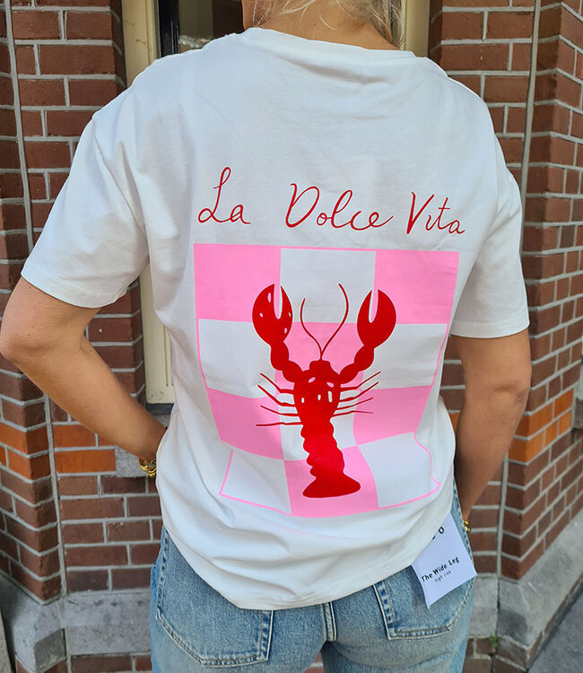 Tee La Dolce Vita Wit
