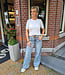 Knit Tee Hartjes Offwhite/Gold
