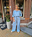 Offshoulder Denim Blouse