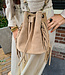 Suede Franje Bag Taupe