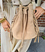 Suede Franje Bag Taupe